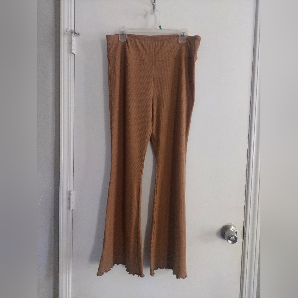 Brown Flared Pants